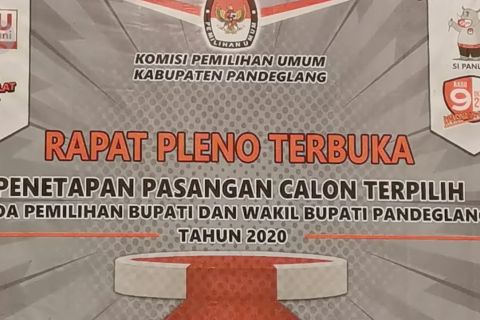 KPU Pandeglang tetapkan Bupati dan Wakil Bupati terpilih