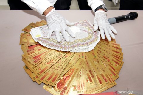 Pengungkapan kasus uang palsu senilai Rp4 triliun