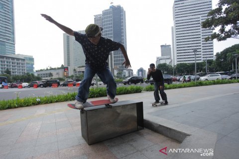 Aturan bermain skateboard di trotoar ibu kota Jakarta
