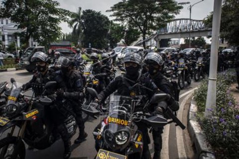 Pengamanan sidang lanjutan Rizieq Shihab