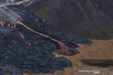 Lahar gunung berapi di Islandia