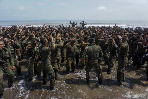 Penyematan Brevet Pramuka Yudha Taruna Akmil