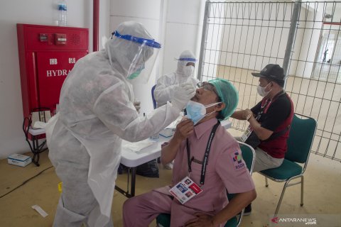 Tes swab antigen Piala Menpora 2021