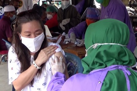 500 pedagang Pasar Antasari divaksin COVID-19