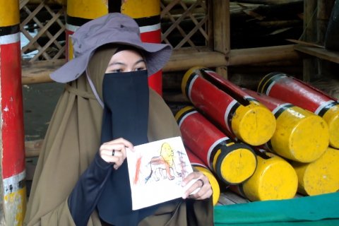 Mengajar anak-anak perdesaan, di masa pandemi COVID-19