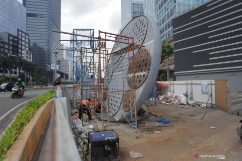 Pembangunan Tugu Sepeda