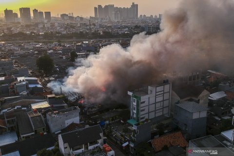 Kebakaran Pasar Kambing di Tanah Abang