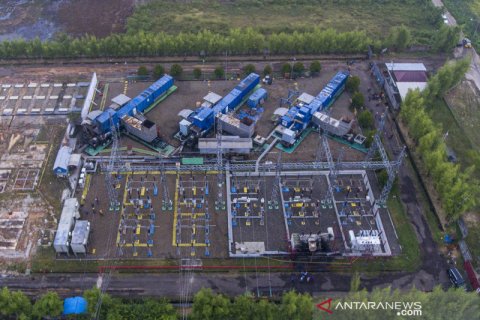 Gardu PLTG CNG Jakabaring meledak dan terbakar