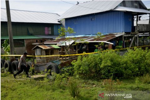 Penggerebekan terduga teroris di Makassar
