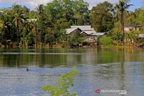 Munculnya danau baru akibat Siklon Tropis Seroja