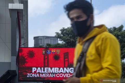 Palembang zona merah COVID-19