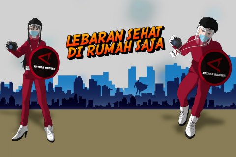 Lebaran sehat di rumah saja