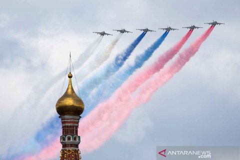 Gladi parade Hari Kemenangan Rusia dalam Perang Dunia Kedua