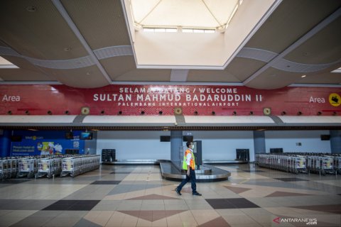 Masa larangan mudik telah dimulai, Bandara Sultan Mahmud Badaruddin II di Palembang sepi penumpang