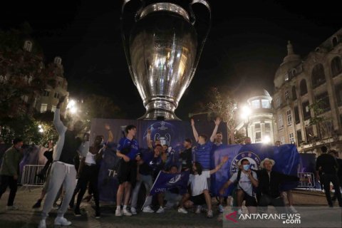 Euforia penggemar usai The Blues menang Liga Champions