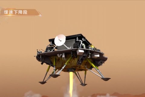 Wahana antariksa China sukses mendarat di Mars