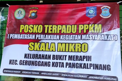 Kapolda Babel tinjau posko terpadu PPKM Mikro 