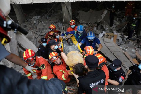 Ledakan pipa gas di Shiyan China