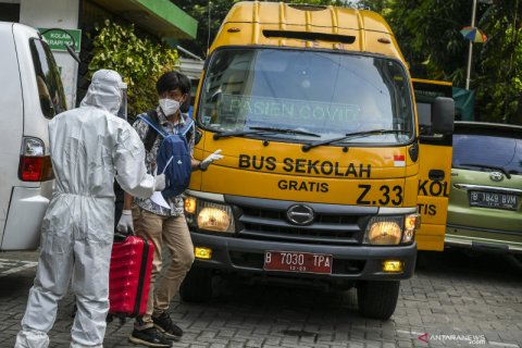 Jumlah kasus positif  COVID-19 di Indonesia