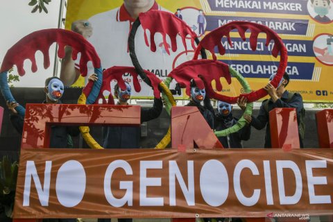 Aksi solidaritas untuk muslim Uyghur