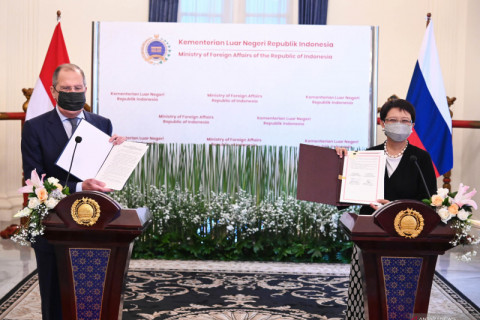 Pertemuan Menlu RI - Rusia