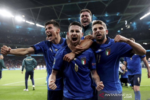 Lalui drama adu penalti, Italia tembus final Piala Eropa 2020