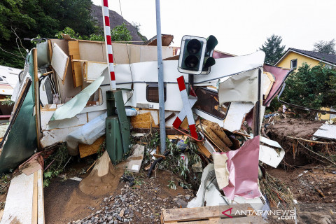 Banjir di Jerman mulai surut, ini penampakan kerusakannya