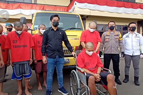 Polres Cilegon tangkap sindikat pencurian mobil antar provinsi