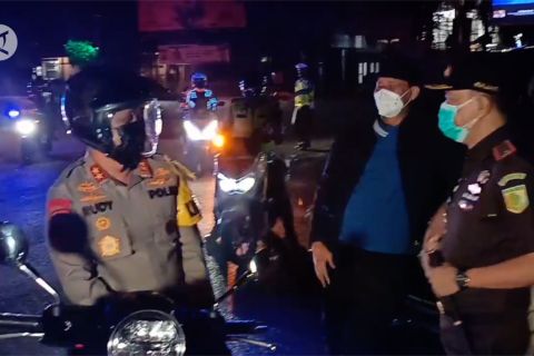 Gubernur Banten & Forkompinda pantau PPKM Darurat di Kota Serang