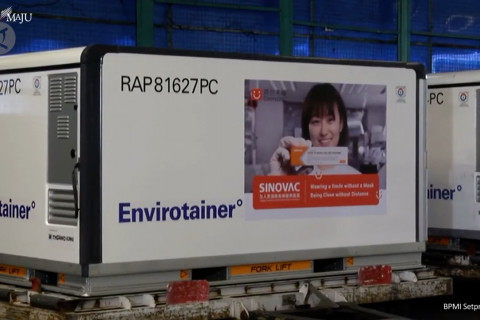 Delapan juta dosis vaksin Sinovac tahap ke-29 tiba di RI