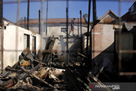 Kebakaran rumah di Makassar