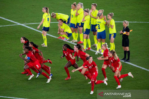 Kanada raih medali emas sepakbola putri Olimpiade Tokyo