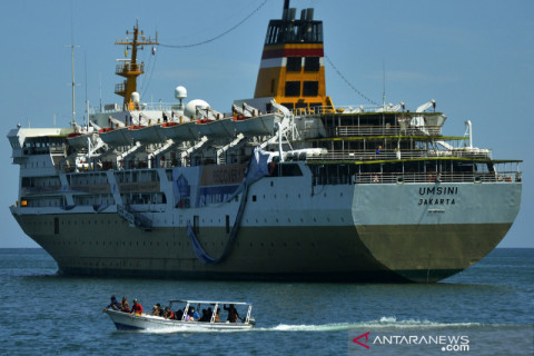 KM Umsini tempat isolasi apung pasien OTG COVID-19
