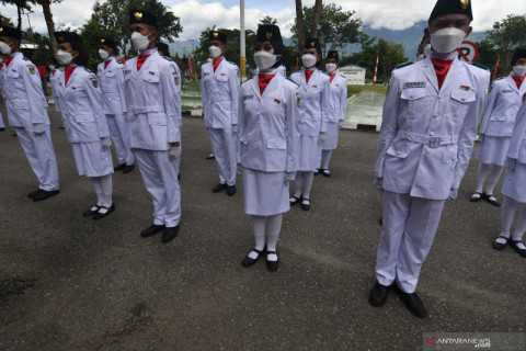 Upacara Pengukuhan Paskibraka di Palu