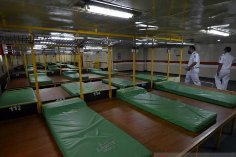 KM Lawit difungsikan sebagai tempat isolasi terpusat terapung COVID-19