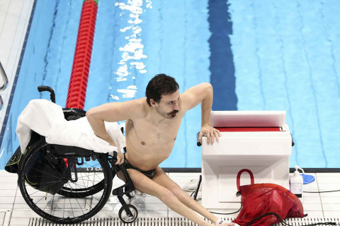 Sesi latihan atlet renang Paralimpiade Tokyo 2020