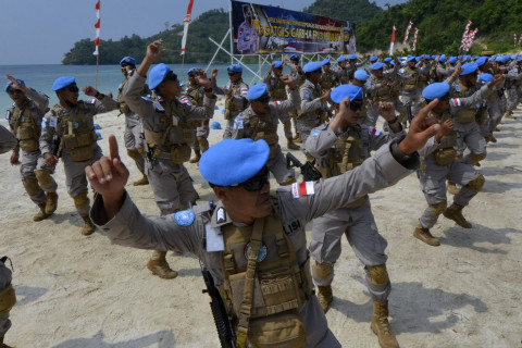 Pembaretan Satgas Formed Police Unit 3 PBB Polri