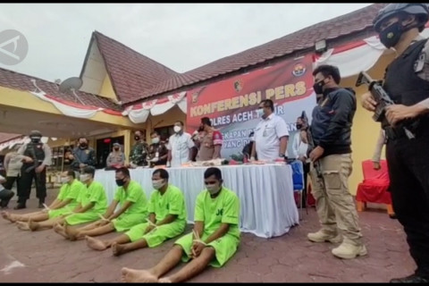 Polisi ringkus komplotan pembunuh gajah liar di Aceh Timur