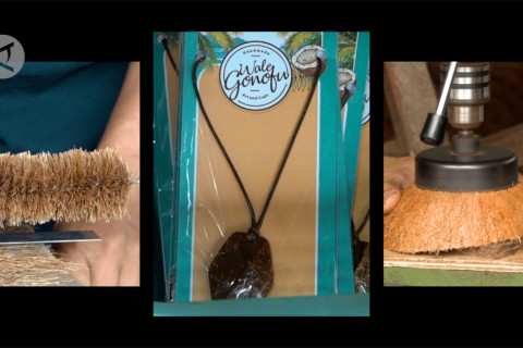 Giat kreasi cinderamata dari limbah kelapa