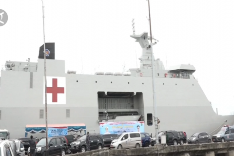 KRI Semarang-594 bantu penanganan COVID-19 di Riau
