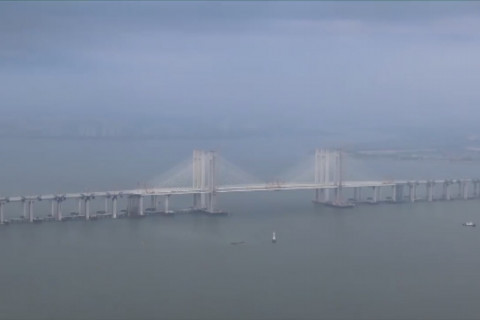 Jembatan lintas laut Teluk Quanzhou berhasil tersambung