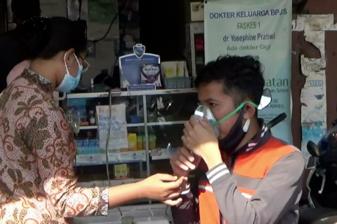 Terapi uap bagi warga terpapar COVID-19