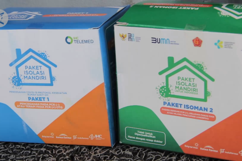 Kiriman paket obat dari presiden untuk pasien isoman di Sumbar