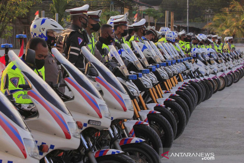 Apel pengecekan kesiapan kendaraan polisi jelang PON XX Papua