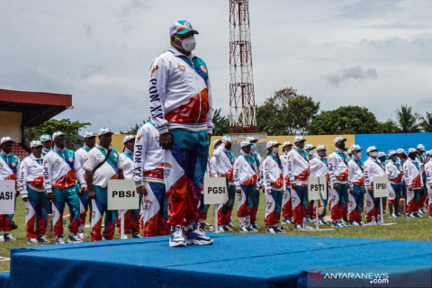 Pelepasan Kontingen Papua menuju PON XX