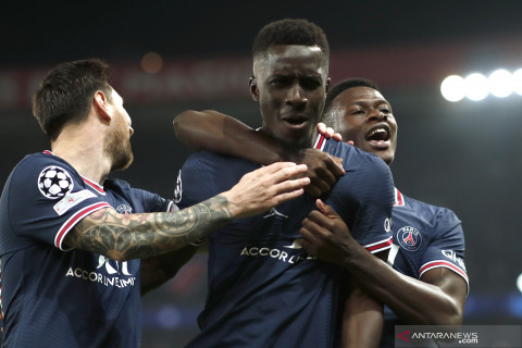 Liga Champions: Babak pertama usai PSG unggul 1-0 atas Manchester City