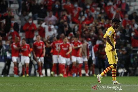 Barca keok 0-3 di kaki Benfica