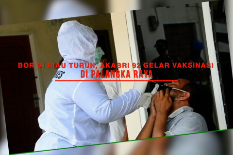 BOR di Riau turun, Akabri '92 gelar vaksinasi di Palangka Raya