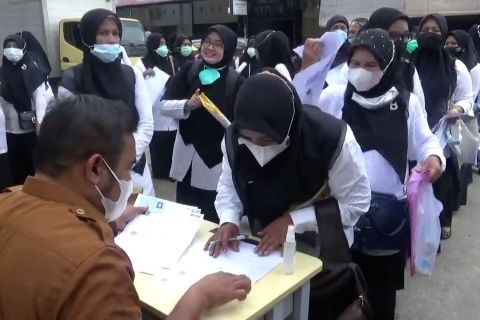Lhokseumawe laksanaan ujian P3K dengan prokes ketat