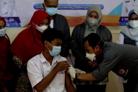 Pemulihan pariwisata, IDI Pandeglang gelar vaksinasi di objek wisata 